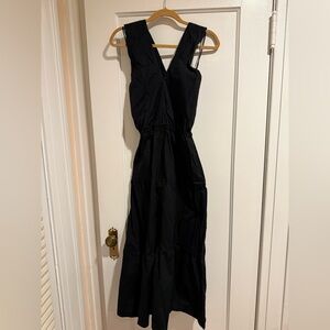 GAP Black Maxi Dress, cross front, size M